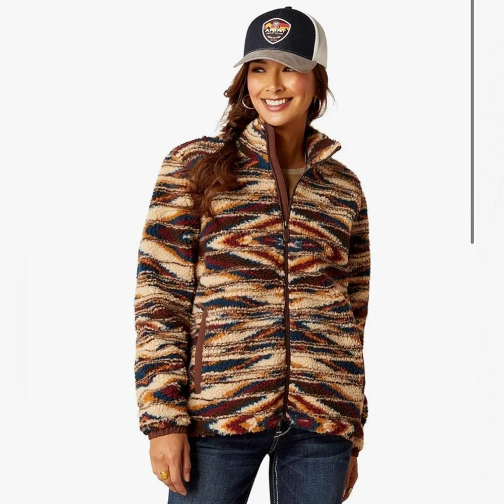 Ariat Women's Chimayo Fleece Jacket Sunset Saltillo JCF Size XXL New - Picture 1 of 11